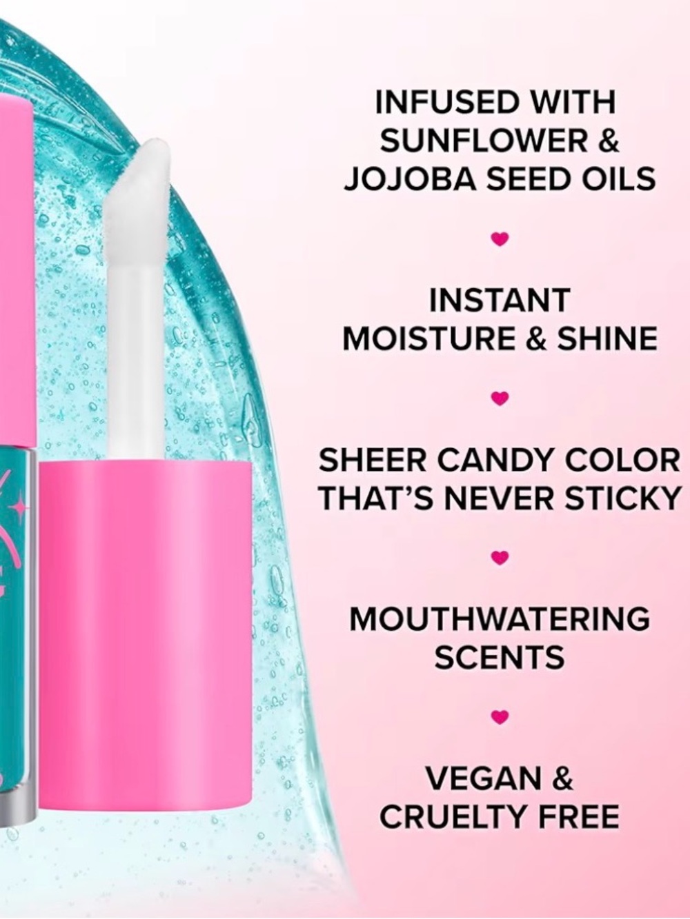 Too Faced Kissing Jelly Gloss in Kissably Delicious Pina Colada - Picture 2 of 13